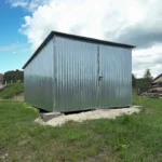 Mobilgarázs 3x5m hátrafelé lejtő horganyzott
