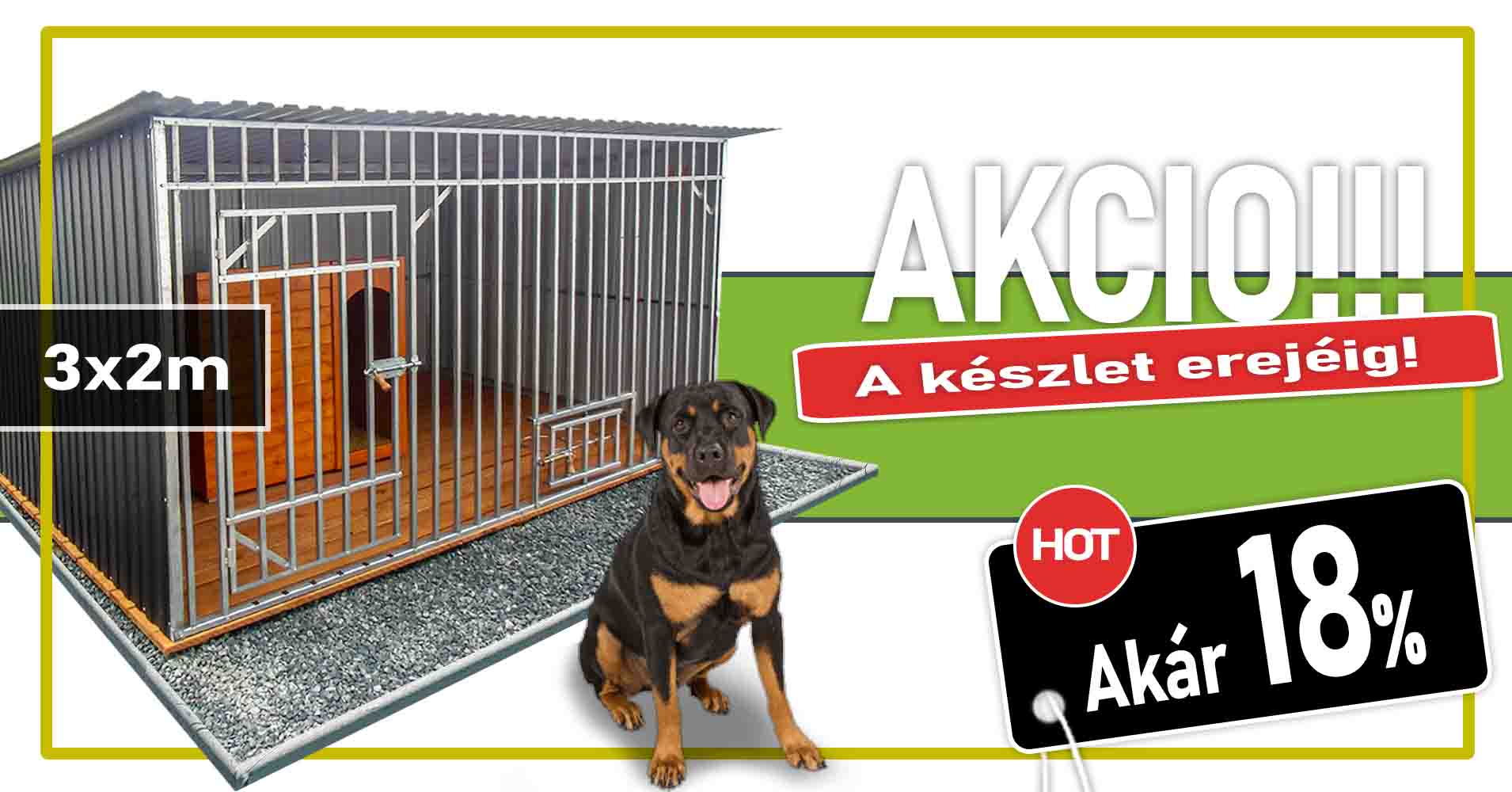 Akcio - Kutyakennelek 3x2m - StalConcept.hu