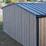 Kétállásos prémium mobilgarázs 6x6 m méretben Winchester tölgy és antracit kivitelben